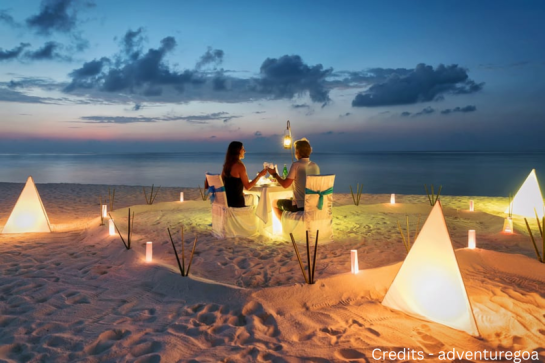 Candlelight Dinner in Goa: An Evening to Remember