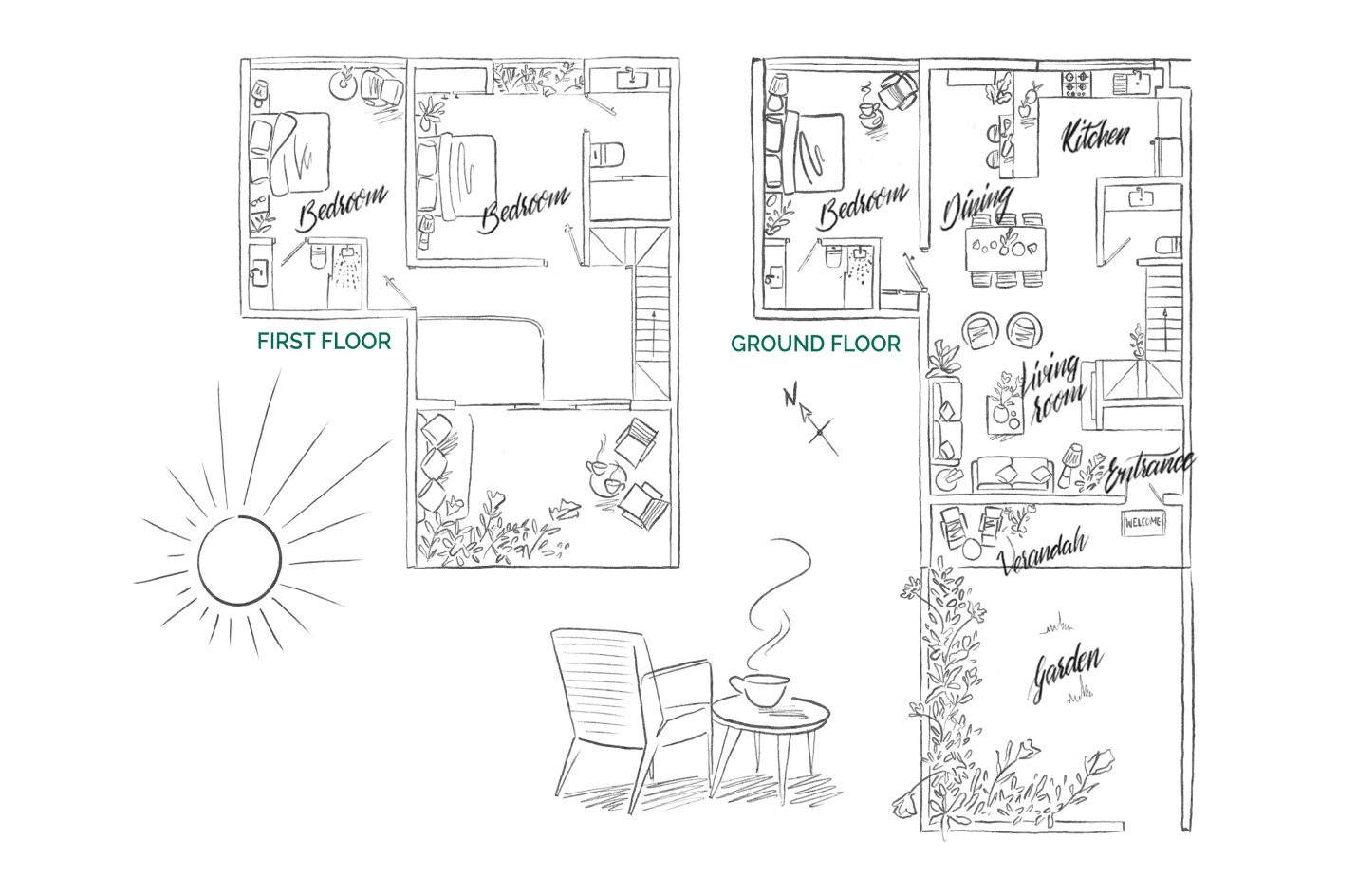 Villas 1-6, 3 Bedroom