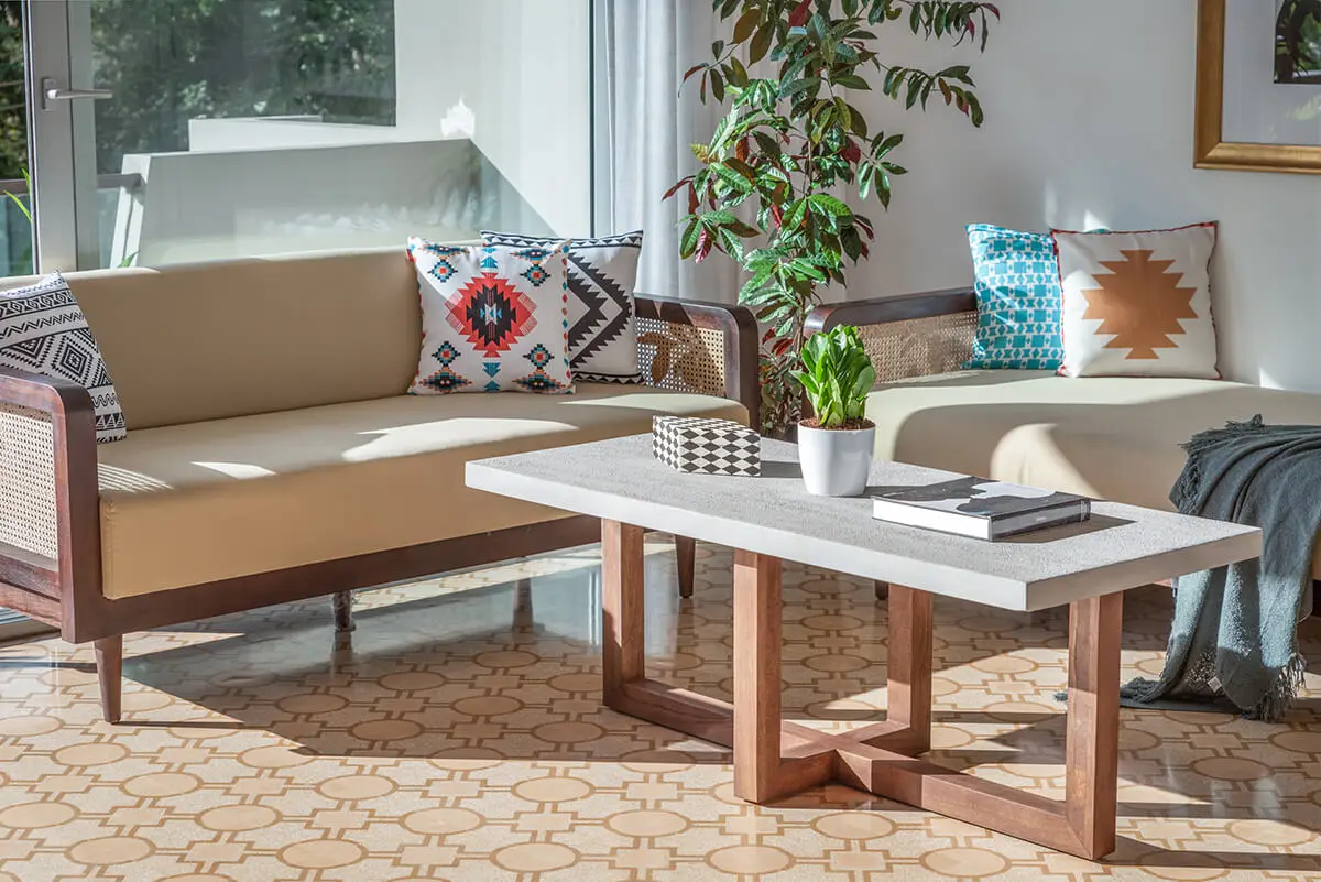 Vibrant furnishing by Vianaar Homes in apartments in Goa