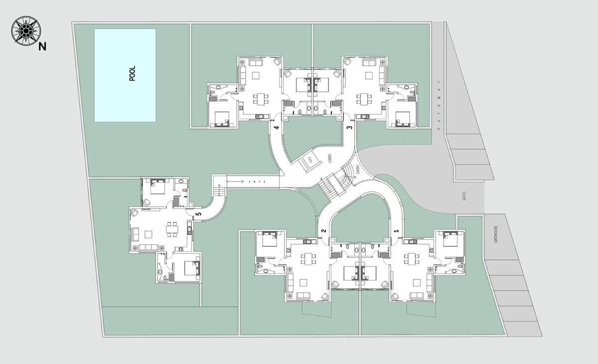 El Rosario Site plan