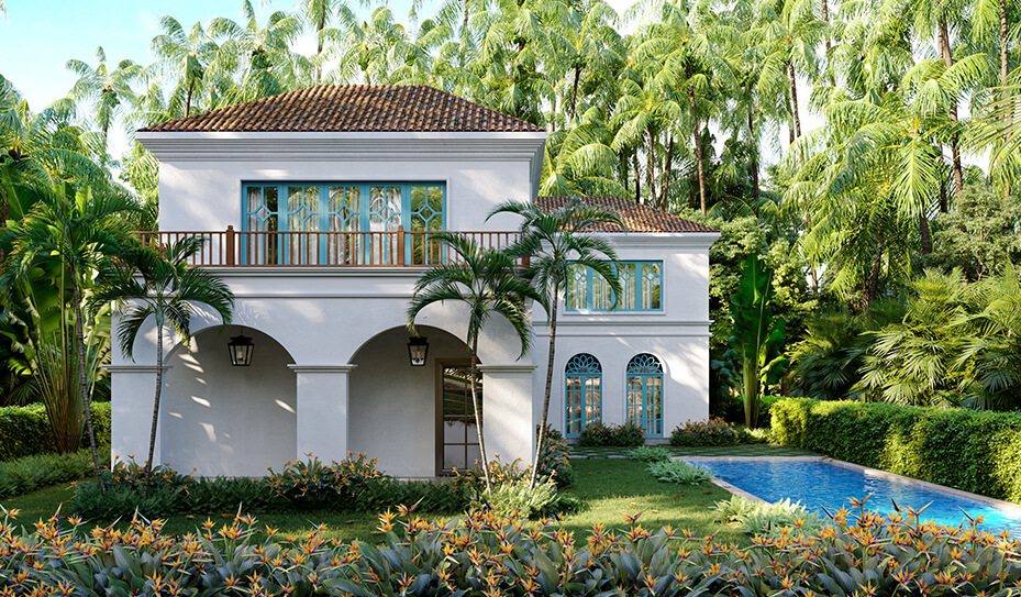 4bhk Indo-Porto villa in Assgao nestled between greenery 