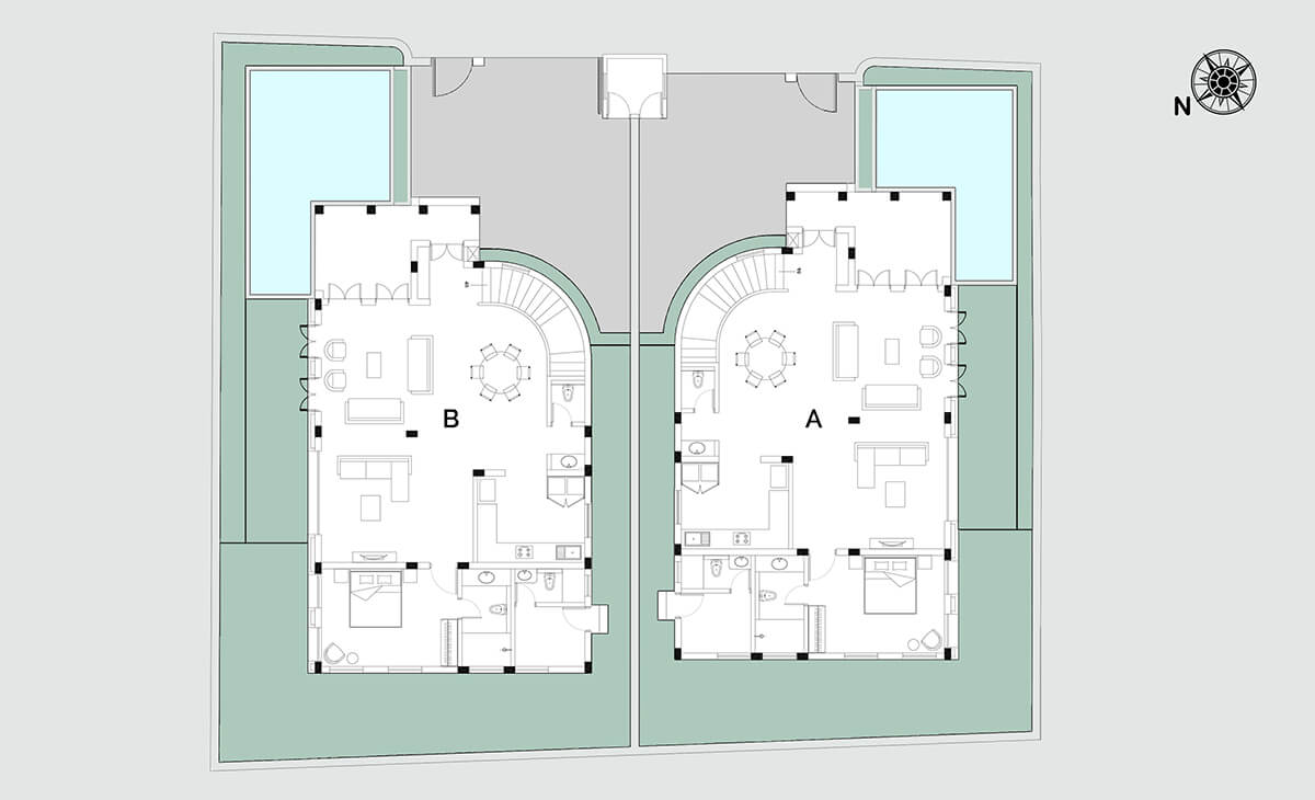 La Gemela Site plan