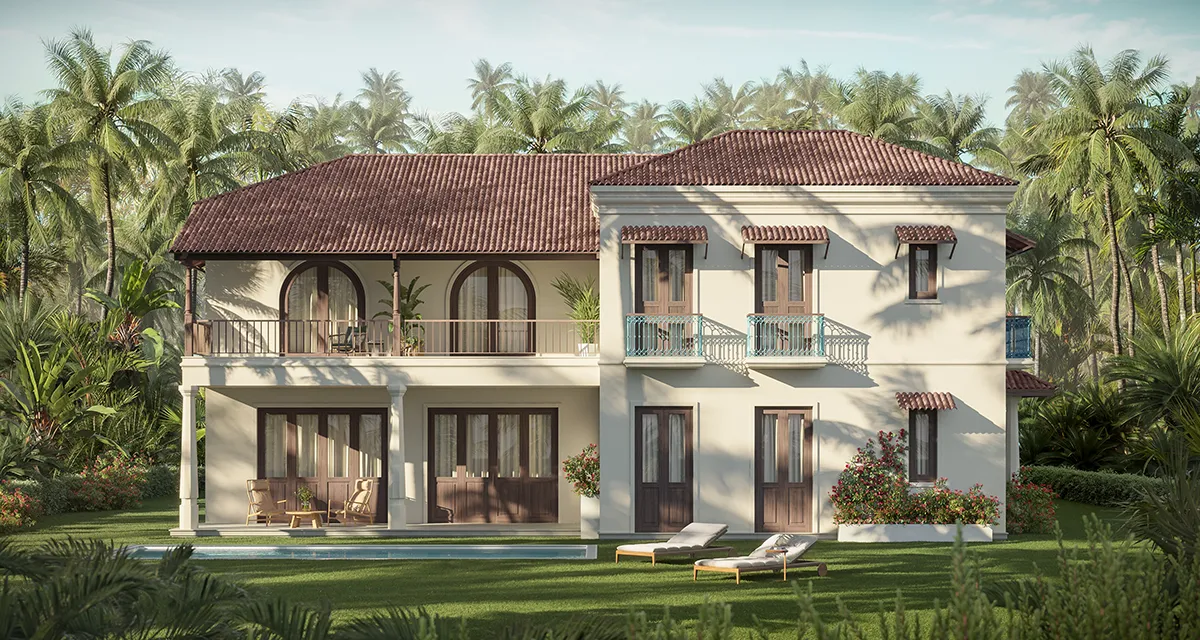 Indo-Portuguese villa with covered terrace for sale in North Goa