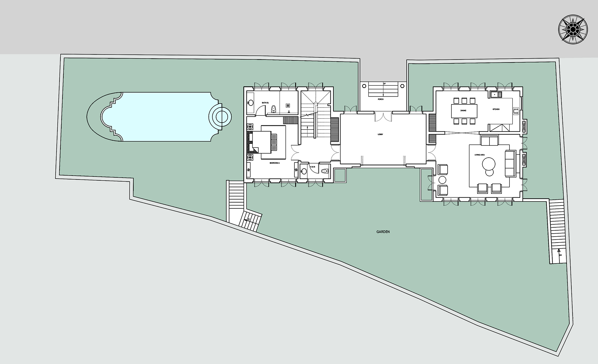 Villa Mandarina Site plan